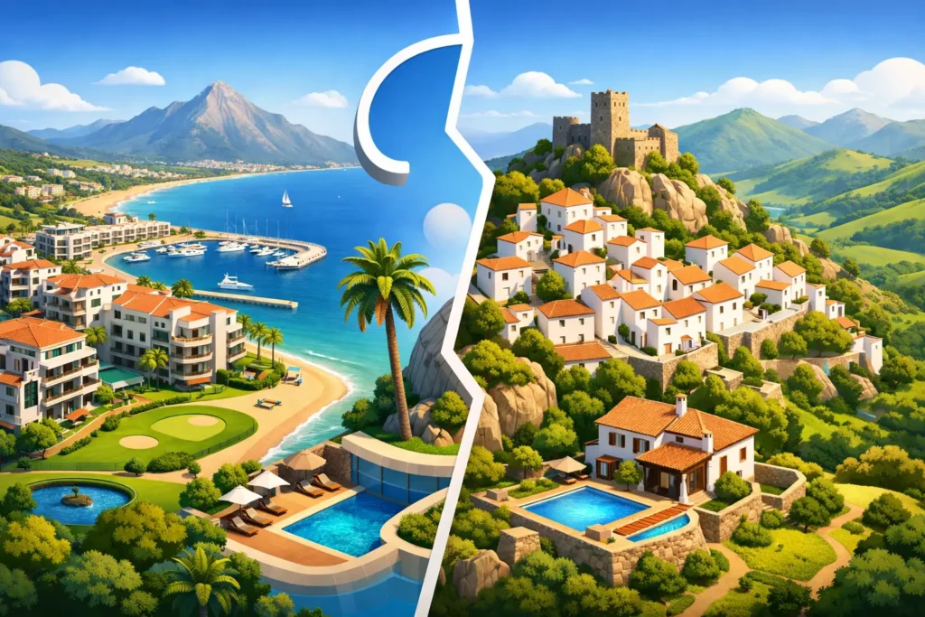 Estepona or Casares for Property Compared